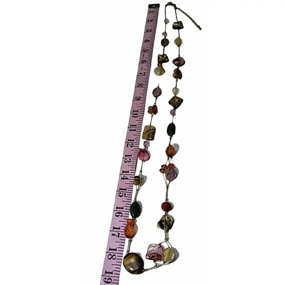 Lia Sophia Multi Stone And Bead Necklace - Picture 11 of 11